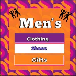 Men’s Items Below